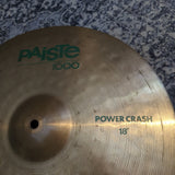 Paiste 1000 Power Crash Cymbal 18"