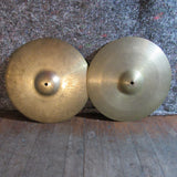 Izmir Italian (UFIP/Zanchi) 14" Hi Hat Cymbals -small repair